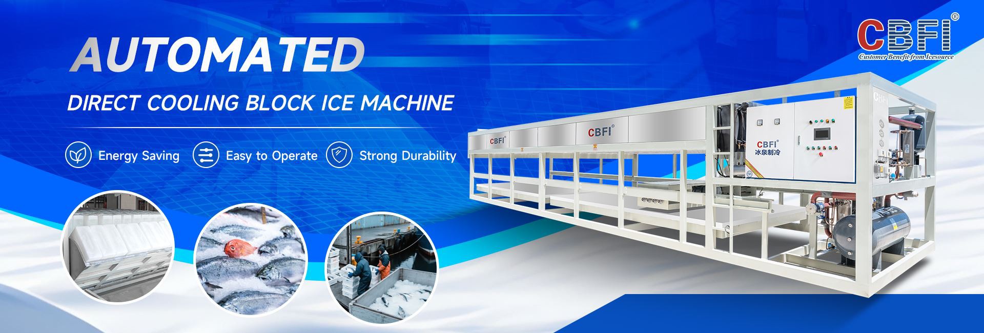 CBFI Direct Cooling Block Ice Machine